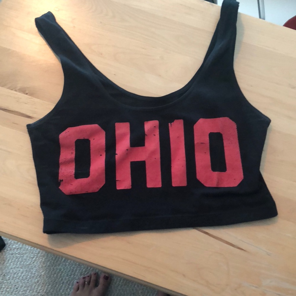Ohio state crop top